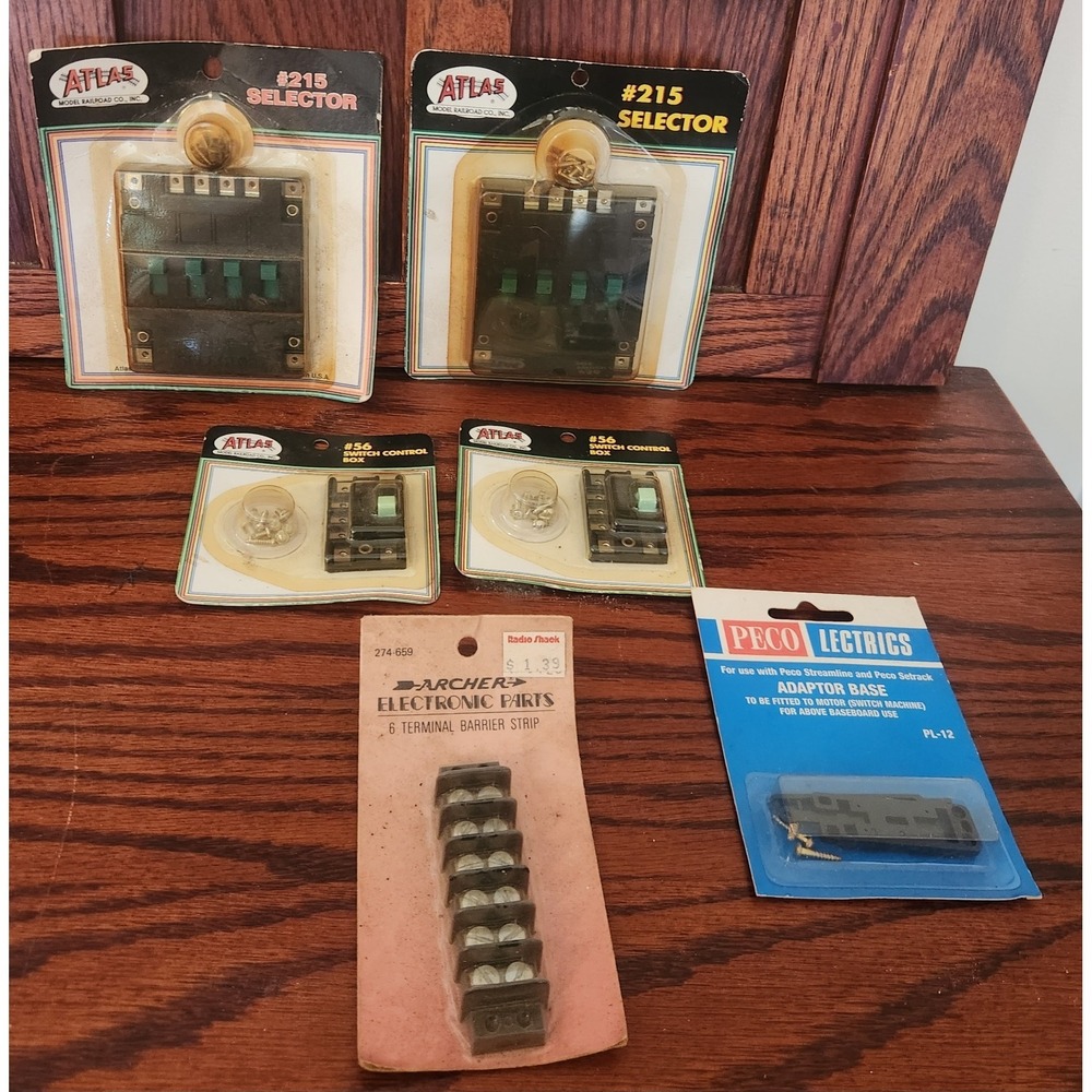 NOS Vintage Model‎ Train Selector Switch Control Box Adaptor Base Lot